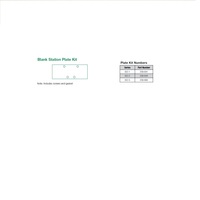 104-538 NUMATICS/AVENTICS BLANK PLATE<BR>ISO3 SERIES